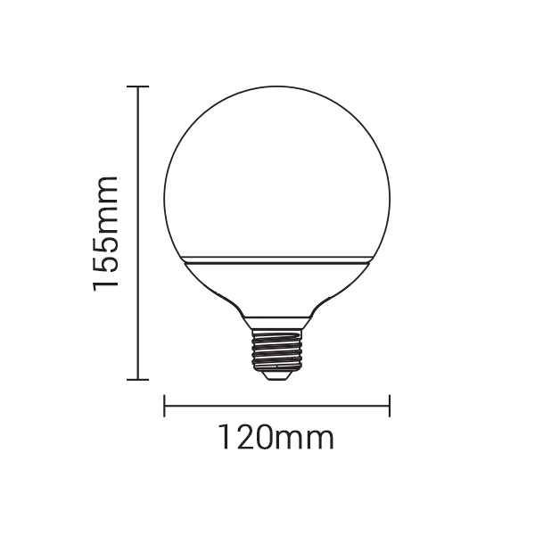 LED-Leuchtmittel, E27, 15W, 1320lm, 4500K.