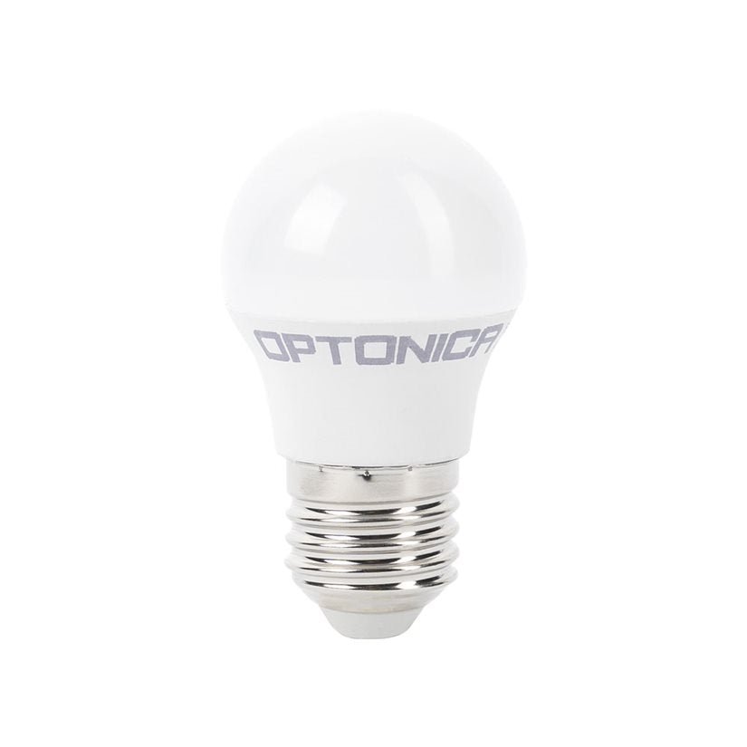 LED-Leuchtmittel E27, G45, 5,5 W, 450 lm, 6000K.