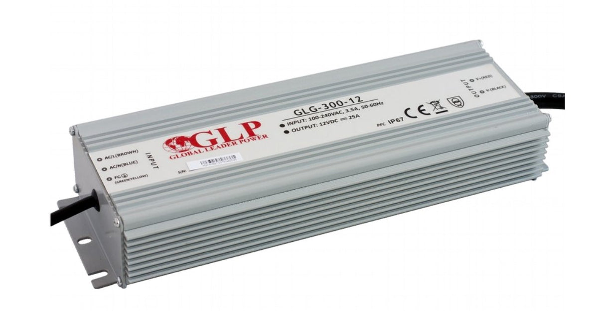 LED-Netzteil, 300 W, 24 V, 12,5 A, IP67, CV+CC.