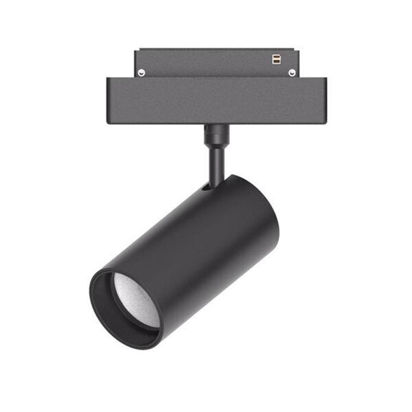 LED-Schienenspot, magnetisch, 20 W, 15°, 1600 lm, 4000 K, schwarz, schwenkbar.