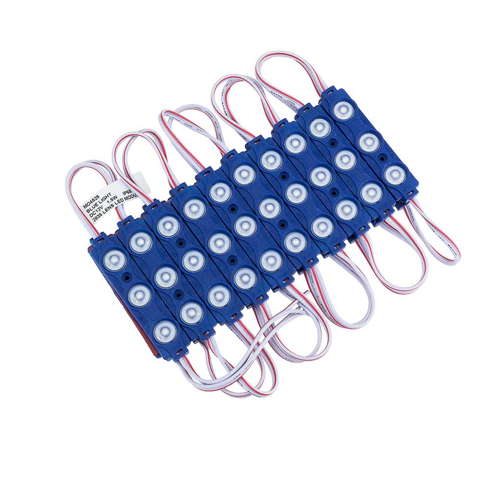 LED-SMD 3 Modul, 2835, 1,5 W, 120 lm, IP65, blau.