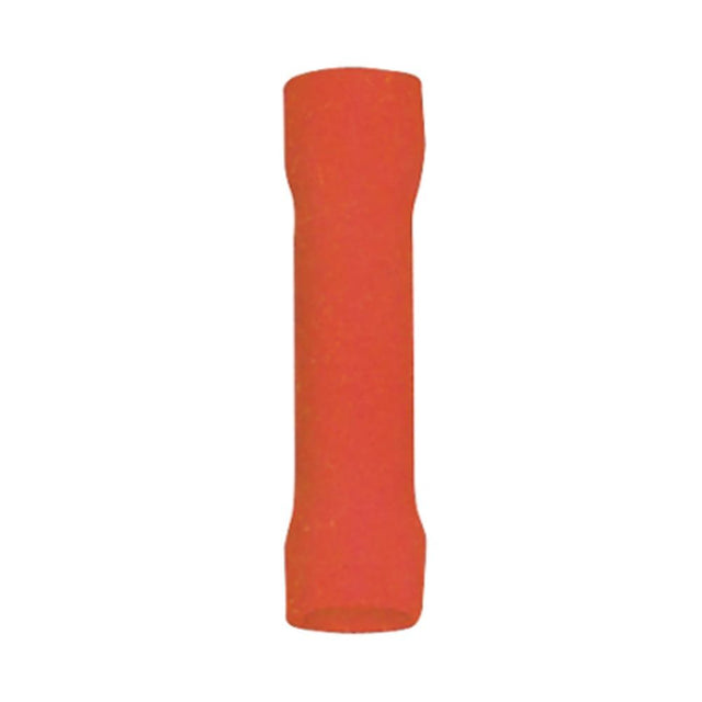 Stoß-/Schrumpfverbinder, isoliert, 20 Stk., 2 mm², 26 x 2,3 x 2,3 mm, rot.