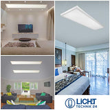 6er Pack LED-Panels, Backlit, 36 W, 120x30 cm, 3000K.