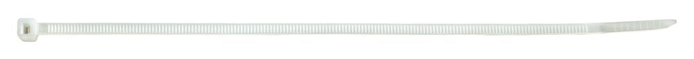 Kabelbinder, 3,6mm, natur, 100 Stück, 203 x 3,6 mm.