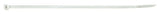 Kabelbinder, 3,6mm, natur, 100 Stück, 203 x 3,6 mm.