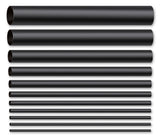 Schrumpfschlauch 2:1, 5,0 mm, Länge 1 m, schwarz.