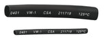 Schrumpfschlauch 2:1, 10 mm, Länge 1 m, schwarz.
