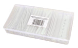 Schrumpfschlauch-Sortiment 100-teilig weiss, Box.