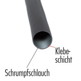 Klebe-Schrumpfschlauchset, 7 Größen, 3,2 - 15,7 mm, Länge je 0,5 m.