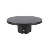 Runde LED Wandleuchte, 12 W, IP65, 1200 lm, 3000 K, schwarz.