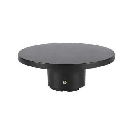 Runde LED Wandleuchte, 12 W, IP65, 1200 lm, 3000 K, schwarz.