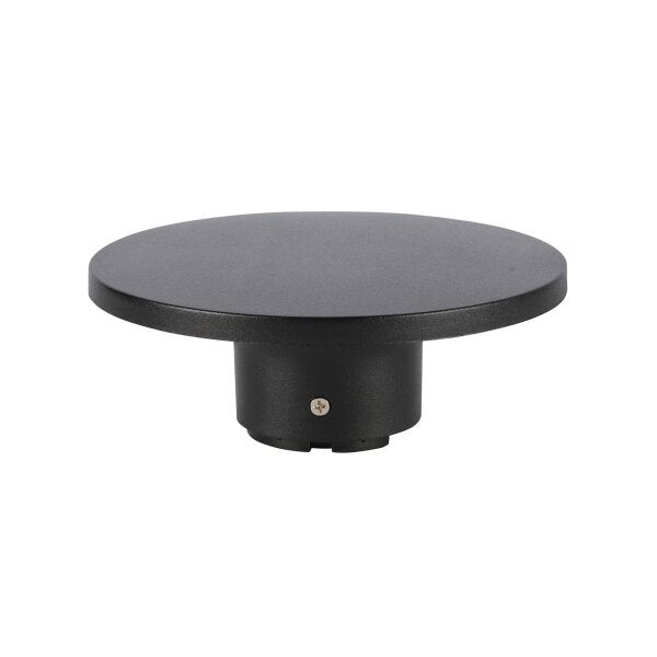 Runde LED Wandleuchte, 12 W, IP65, 1200 lm, 3000 K, schwarz.