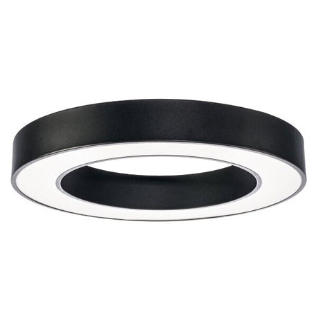 LED-Deckenleuchte, 36 W, 2700 lm, rund, schwarz, 2700 K.