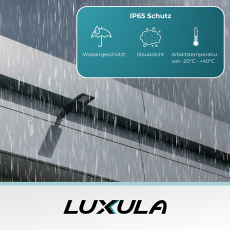 LED Straßenleuchte, grau, 100 W, 12000 lm, 4000 K (neutralweiß), IP65, Wand- und Mastmontage.