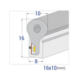 LED Neon Flex Schlauch, 8,5W/m, 120 LED/m, dimmbar, IP65, 50 m, amber