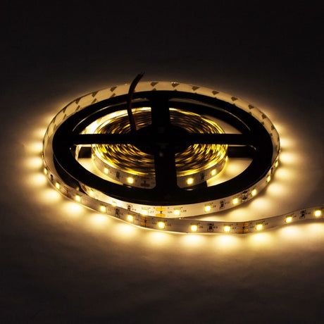 LED-Streifen, 24W, 12V, 1200lm, 5m, 60 LEDs/m, 2800 K (warmweiß).