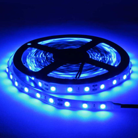 LED-Streifen, 72W, 12V, blau, 60 LEDs/m, 5m, 10mm.