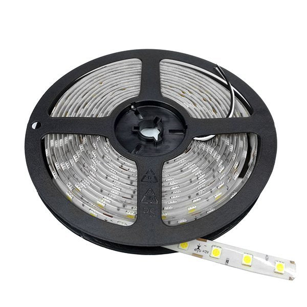 LED-Streifen, 3600 lm, 24V, warmweiß, 60 LEDs/m, IP54, 5m, 10mm.