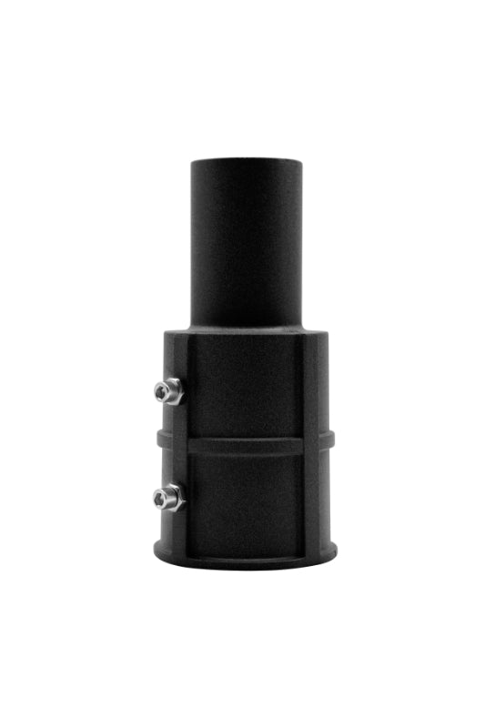 Straßenleuchten Adapter, 80 zu 60 mm, in schwarz, fix.