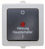 NAUTIC, Heizungsnotschalter, AP, grau.