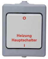 STANDARD, Heizungsnotschalter, AP, grau.