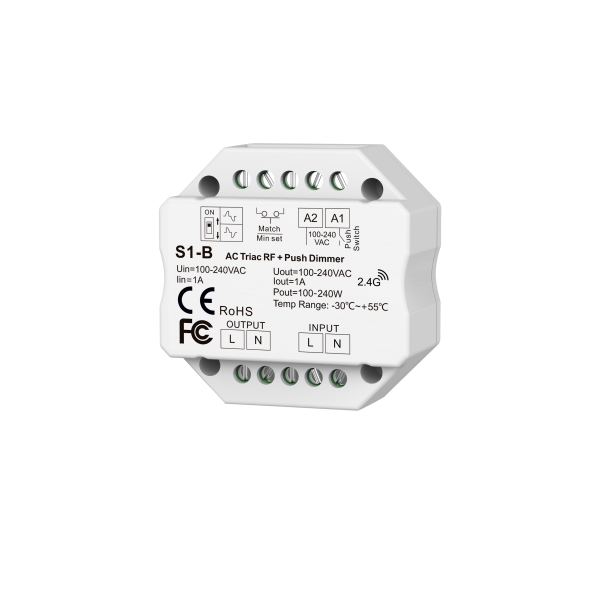 AC Triac RF + Tast Dimmer