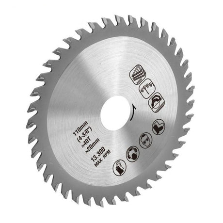 Kreissägeblatt, TCT, 115 mm x 40 T x 22,2 mm.