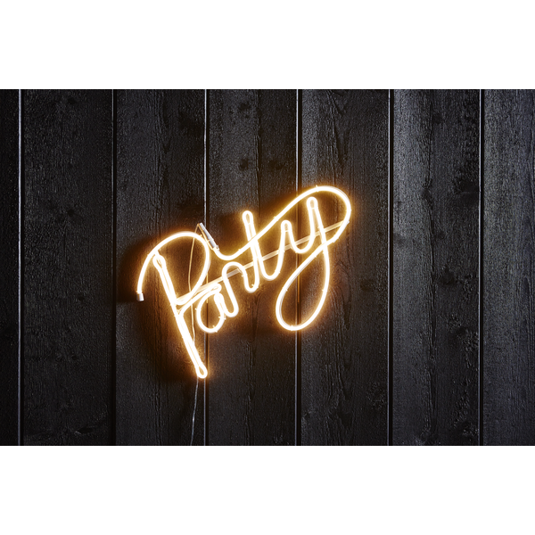 LED Neon Leuchtschriftzug "Party" für den Innen- und Außenbereich