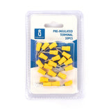Stiftkabelschuhe, isoliert, 20 Stk., PTV 2-10 mm, 20 x 4,3 x 4,3 mm, gelb.