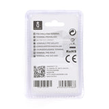 Stiftkabelschuhe, isoliert, 20 Stk., PTV 2-10 mm, 20 x 4,3 x 4,3 mm, gelb.