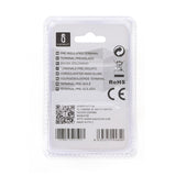 Stiftkabelschuhe, isoliert, 15 Stk., PTV 5,5-13 mm, 25,5 x 6,7 x 6,7 mm, gelb.