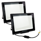 2er Pack LED-Fluter, 300 W, 4000 K (neutralweiß), 30000 lm, schwarz, IP65