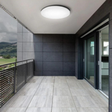 LED Aufbauleuchte, 18W, 1880 lm, 4000K, ø220x50mm, IP54.