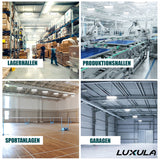 2er-Pack LED-HighBay, Hallenstrahler quadratisch, 200 W, 24000 lm, 5000 K (neutralweiß), IP65.