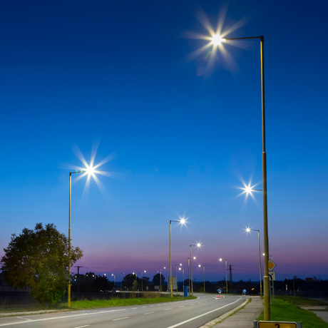 LED Straßenleuchte, SLIM, 100 W, 12000 lm, 5000 K (neutralweiß), IP65, Wand- und Mastmontage.