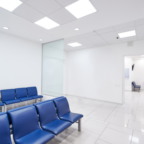 2er Pack LED BackLit Panel, 62x62 cm, inkl Aufbaurahmen, 36W, 3600lm, 4000K, ECO Line.