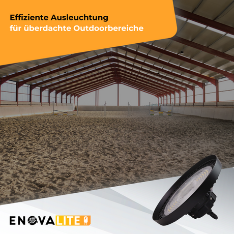 3er-Pack LED-Hallenstrahler, mit Bewegungsmelder, Leistung einstellbar, 100/150/200W, 4000 K (neutralweiß), 17000-34000 lm, IP65, 0-10V dimmbar, inkl Fernbedienung.