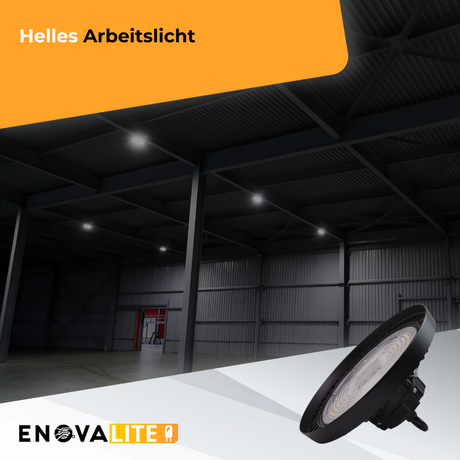 3er-Pack LED-Hallenstrahler, mit Bewegungsmelder, Leistung einstellbar, 100/150/200W, 4000 K (neutralweiß), 17000-34000 lm, IP65, 0-10V dimmbar, inkl Fernbedienung.