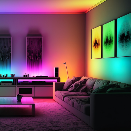 LED RGB+CCT Leuchtmittel, GU10, MR16, 5W, 387lm, SMART, Tuya App steuerbar.