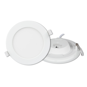 LED CCT Downlight, dimmbar, 24W, 2565 lm, ø240x32mm, 3000-4000-6000K einstellbar, mit Diffusor, IP44, rund.