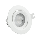 LED CCT Downlight schwenkbar, 7W, 718lm, 38°, IP44, 3000K-4000K-6000K einstellbar.