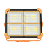 Solar Baustrahler mit Akku, CCT, 6 Std.Leuchtzeit, USB In- & Output, IP65, Magnet- & Hängefunktion.