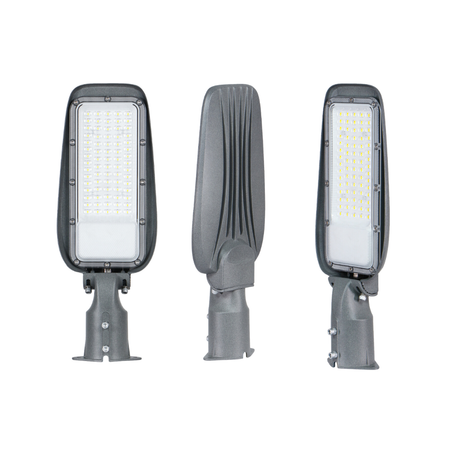 20er Pack LED Straßenleuchte, 30 W, 4500 K (Neutralweiß), 3000 lm, grau, IP65, Wand- und Mastmontage.