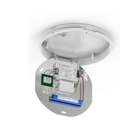 LED-Notstrom Deckenleuchte, mit 8 h Notlicht, 18 W, 1800 lm, 3000-6000 K (warm-, neutral-, kaltweiß) IP65, IK09.