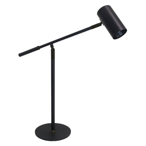 LED-Tischleuchte, schwarz, aus Aluminium, 1-flammig, GU10-Fassung, IP20.
