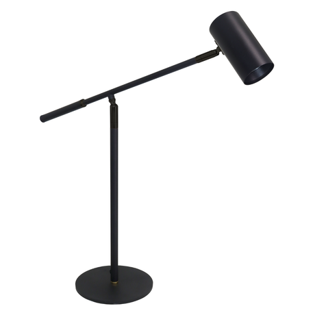 LED-Tischleuchte, schwarz, aus Aluminium, 1-flammig, GU10-Fassung, IP20.