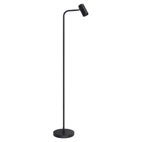 Schöne LED-Stehleuchte, schwarz, aus Aluminium, 1-flammig, GU10-Fassung, IP20.