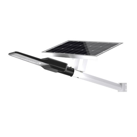 Solar-Straßenleuchte PRO, Parkplatzleuchte, 30W PV, 4300lm, 6500K, IP65.