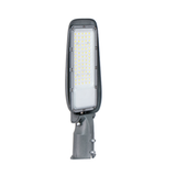 LED Straßenleuchte, 150 W, 3000 K (warmweiß), 15000 lm, grau, IP65, Wand- und Mastmontage.