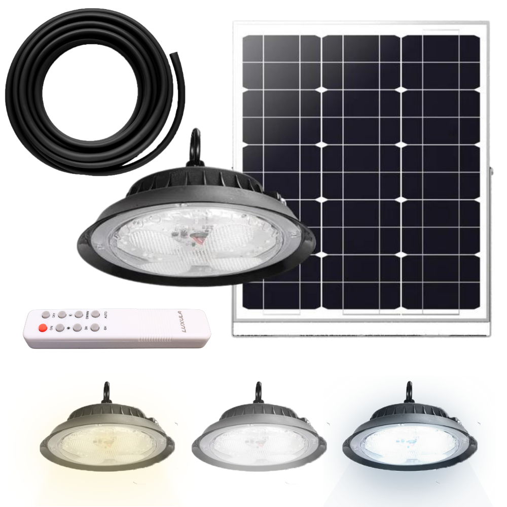 Solar Hängelampe, 1200LM, 3 Farbtemperatur, Outdoor IP44.